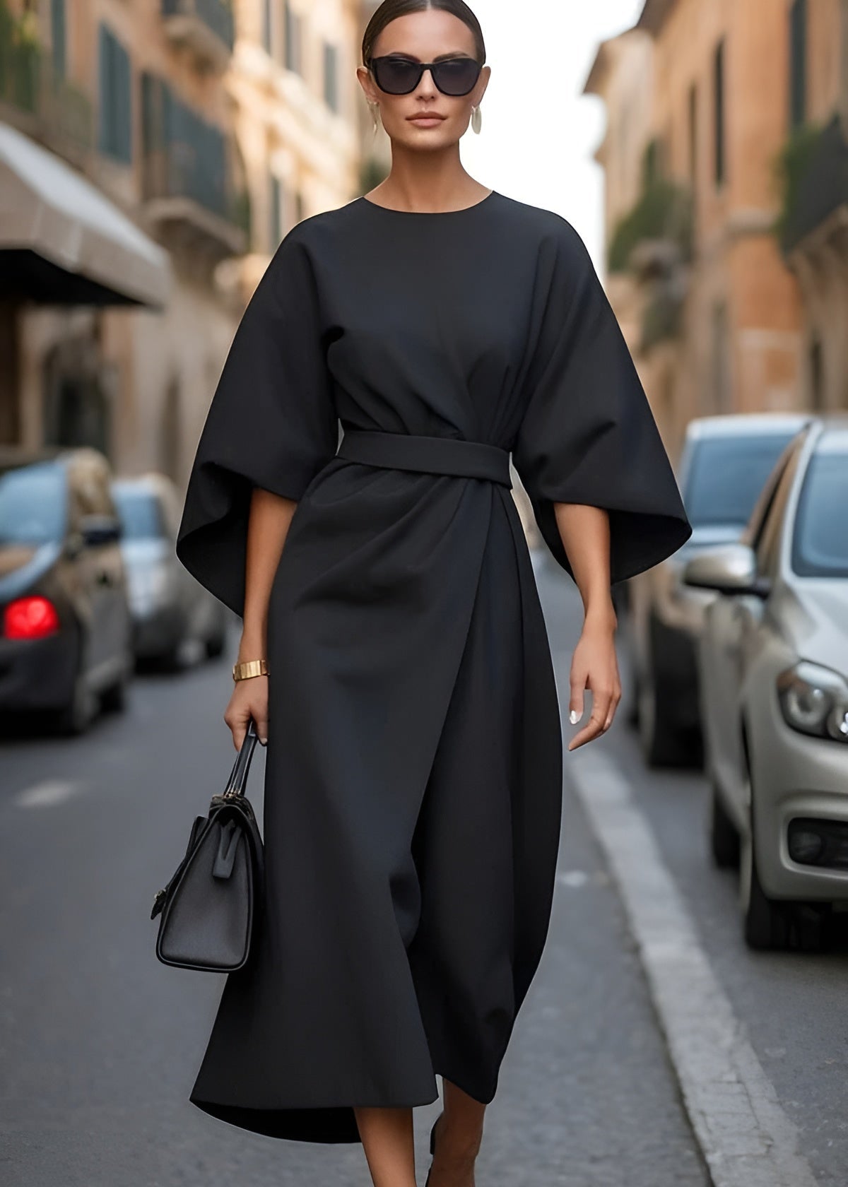 Grace™ - Flowy Belted Maxi Dress