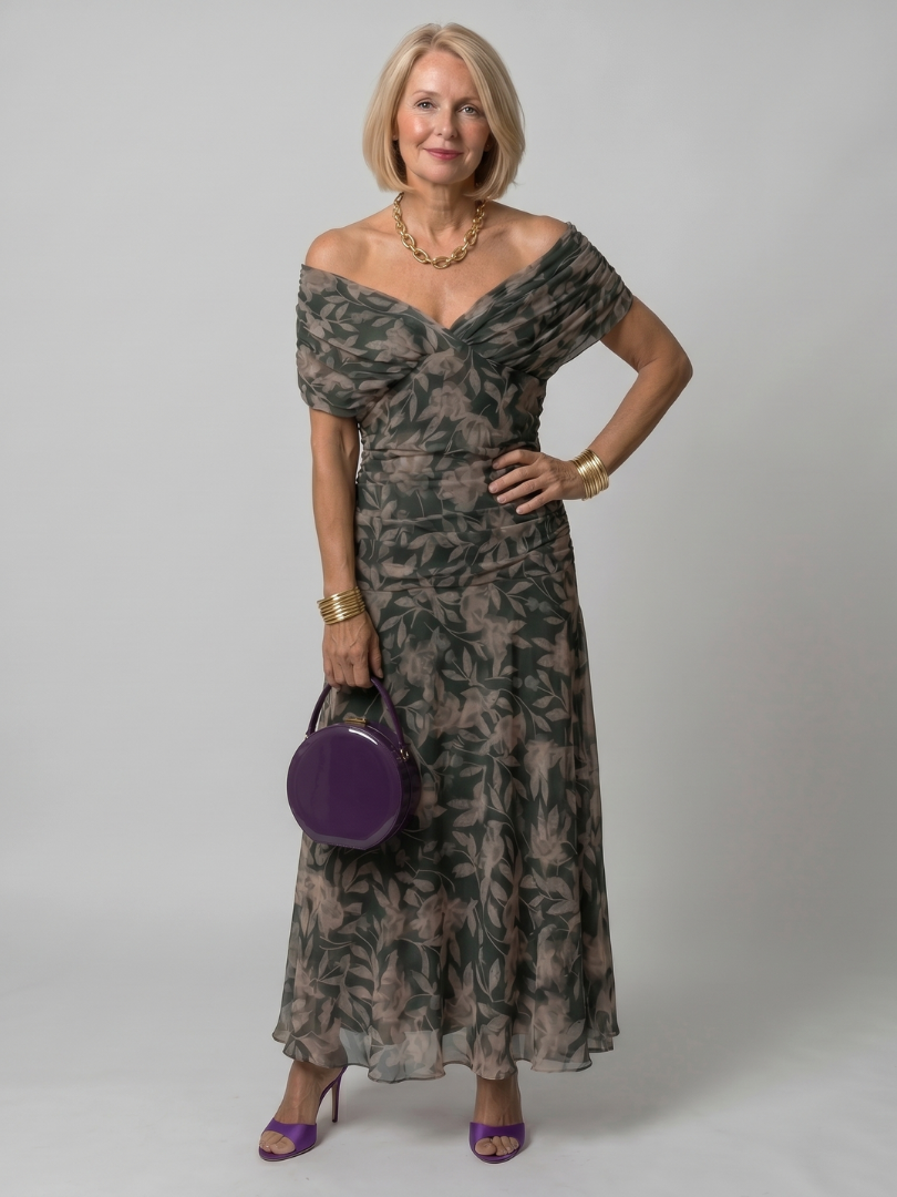 Florence™ - Off-Shoulder Flow Midi Dress