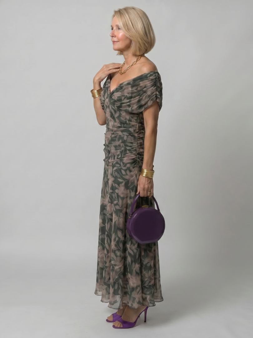 Florence™ - Off-Shoulder Flow Midi Dress