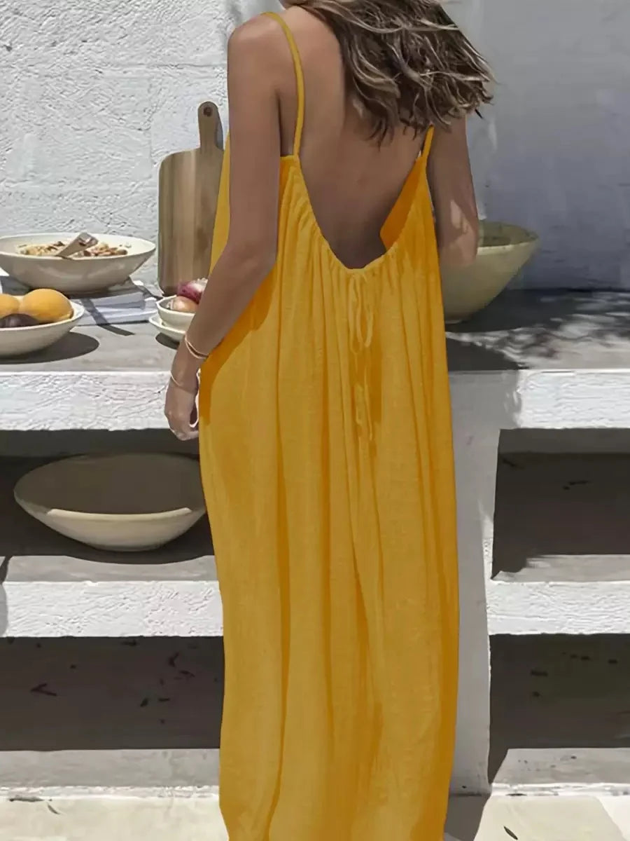 Imogen™ - Backless Maxi Dress
