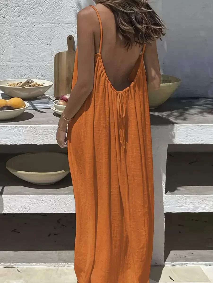 Imogen™ - Backless Maxi Dress