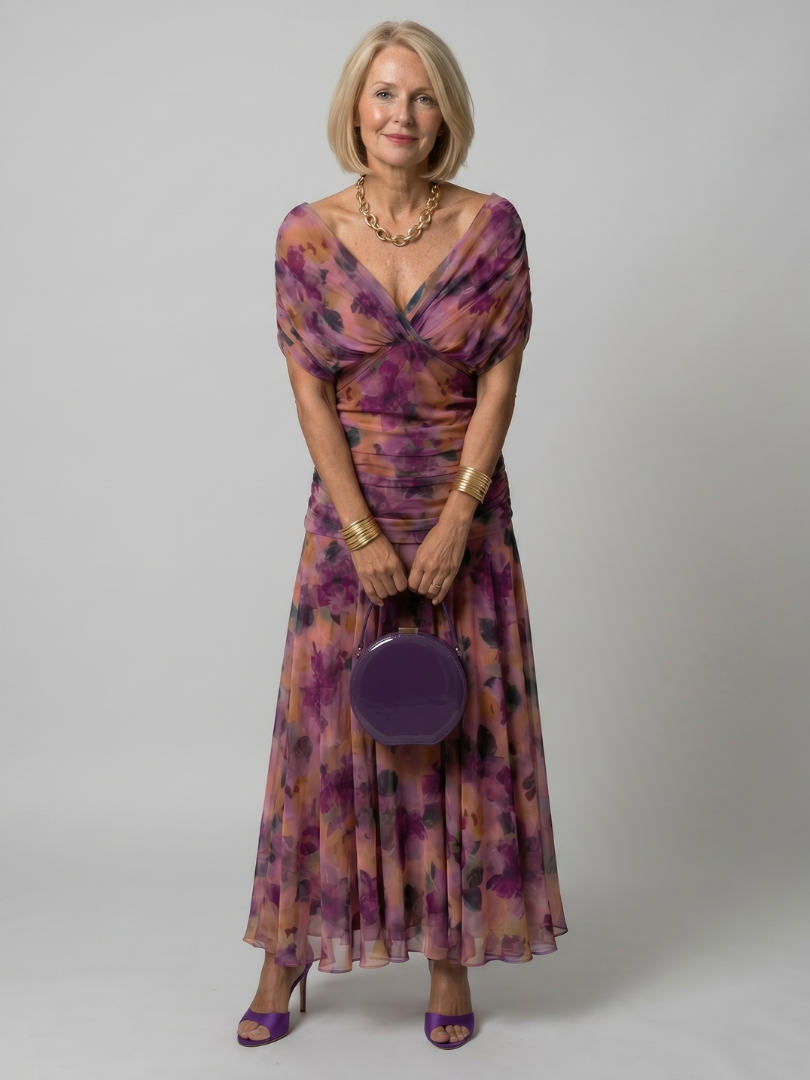 Florence™ - Off-Shoulder Flow Midi Dress