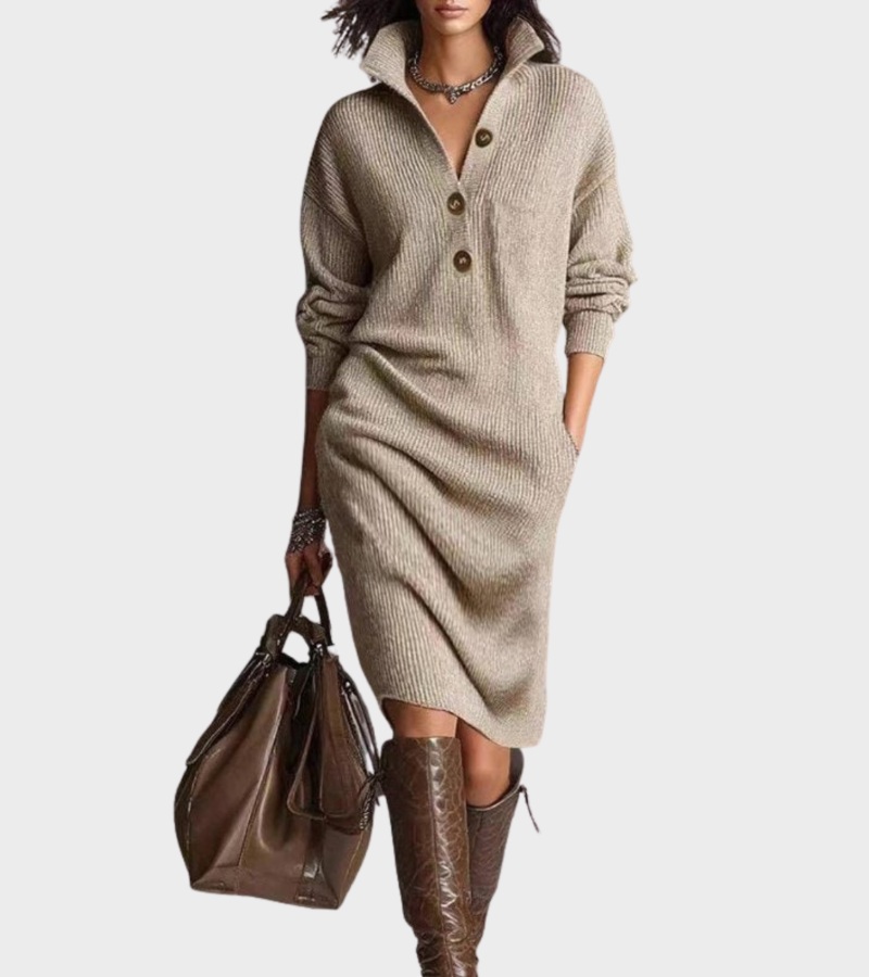 Eloise™ - Cozy Elegant Knit Dress