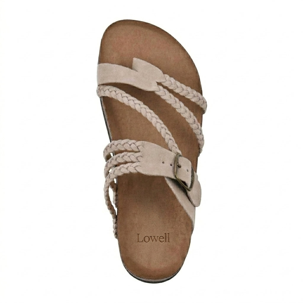 Freya™ - Braided Cork Orthopaedic Sandals - Single Buckle