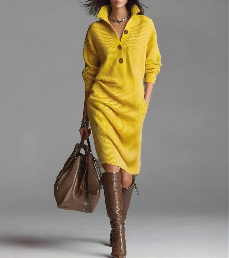 Eloise™ - Cozy Elegant Knit Dress