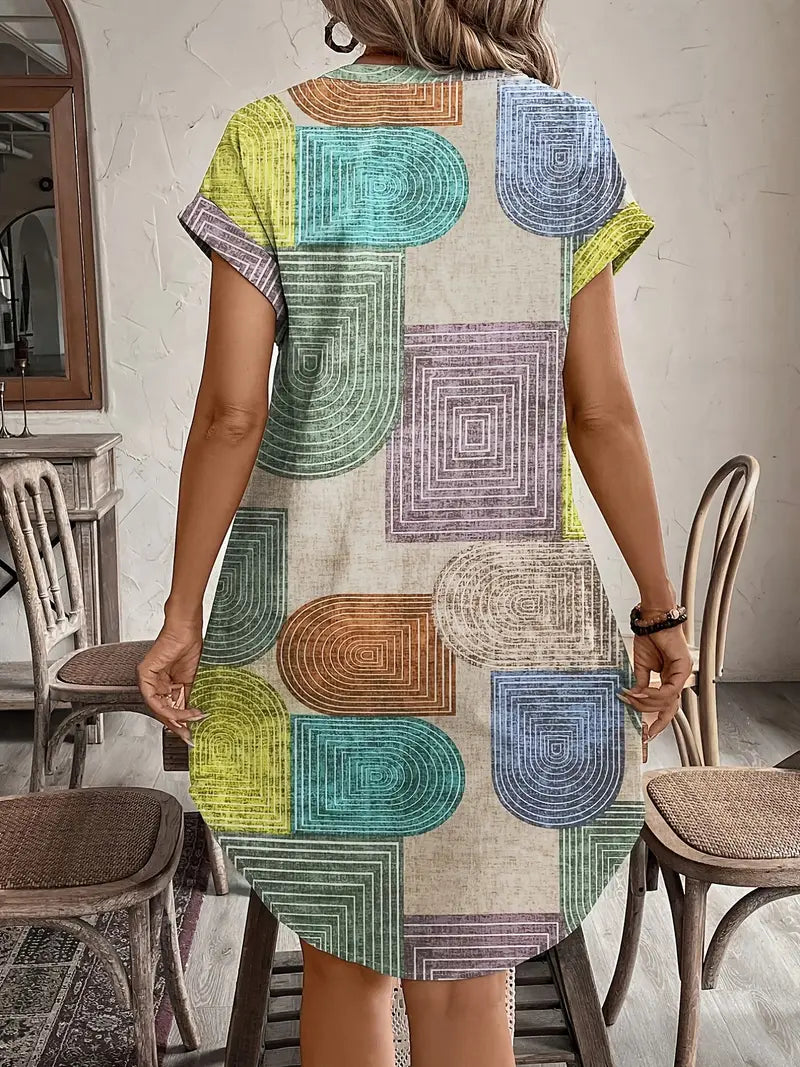 Juliet™ - Elegant Geometric Dress
