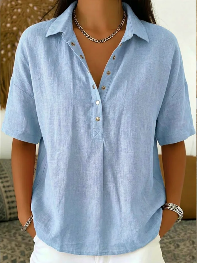 Lara | 100% linen Blouse