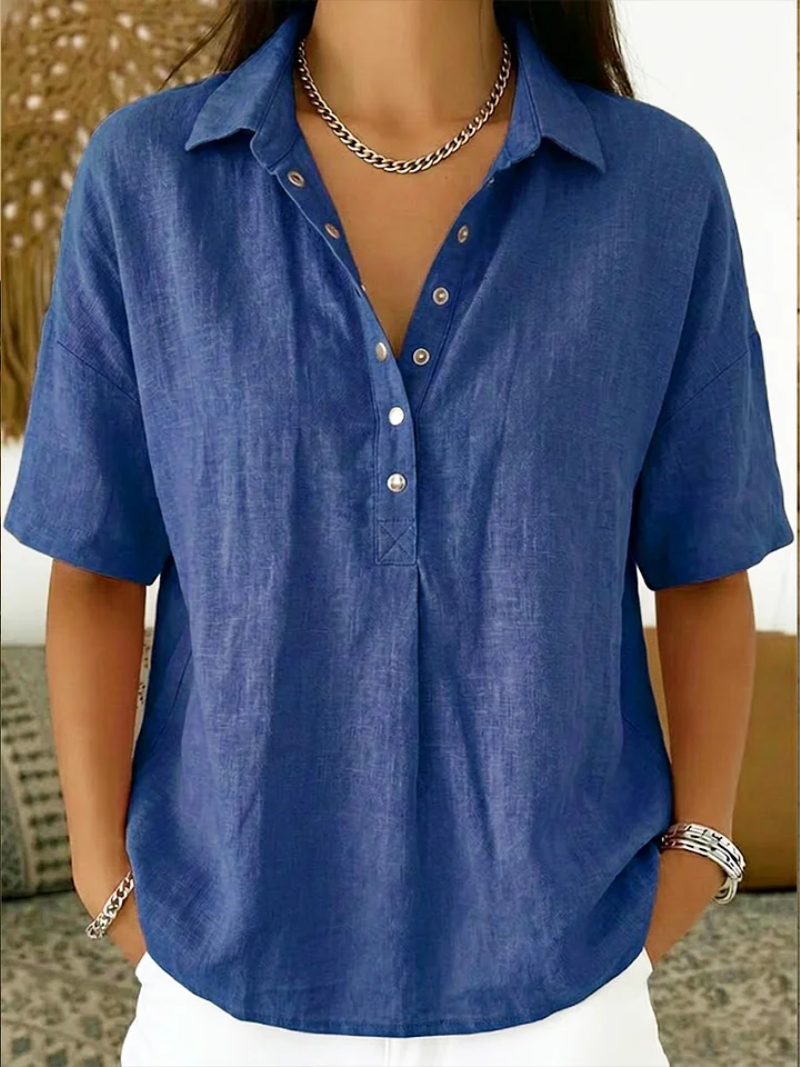 Lara | 100% linen Blouse