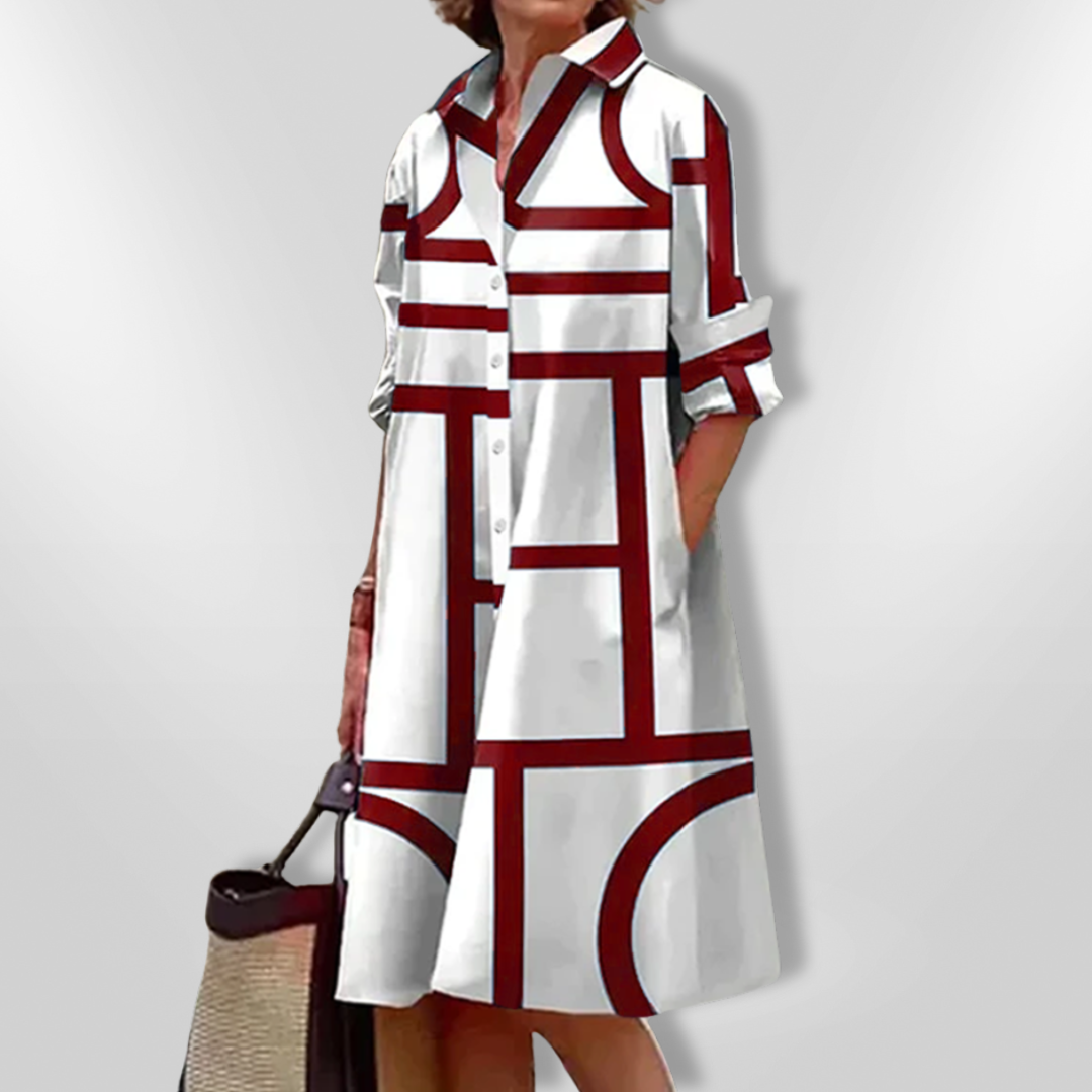 Reese™ - Geometric Pattern Dress