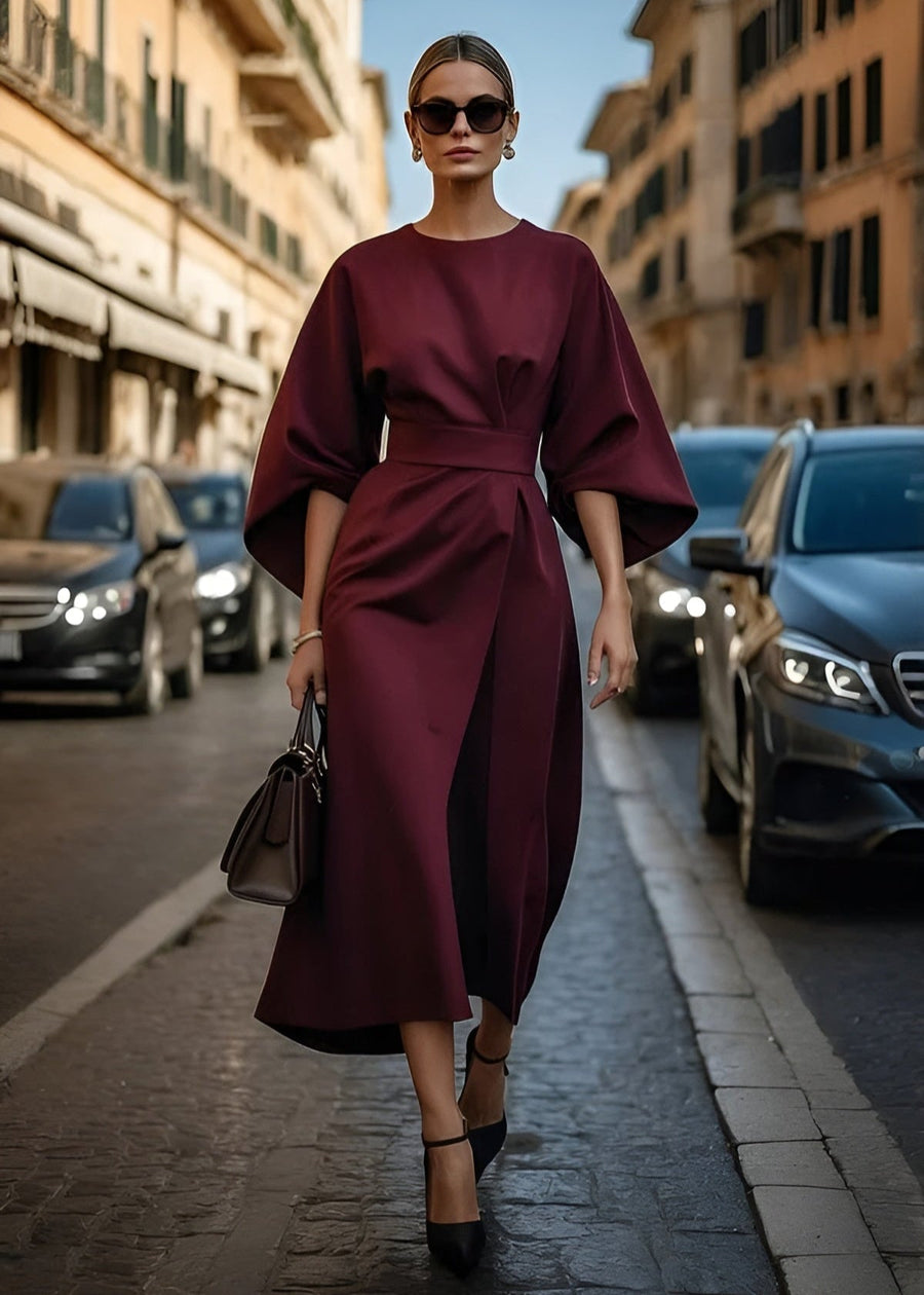Grace™ - Flowy Belted Maxi Dress