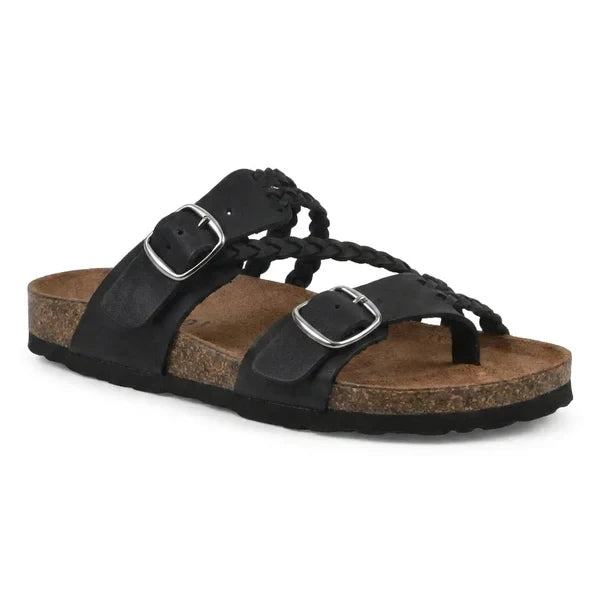 Freya™ - Braided Cork Orthopaedic Sandals - Single Buckle
