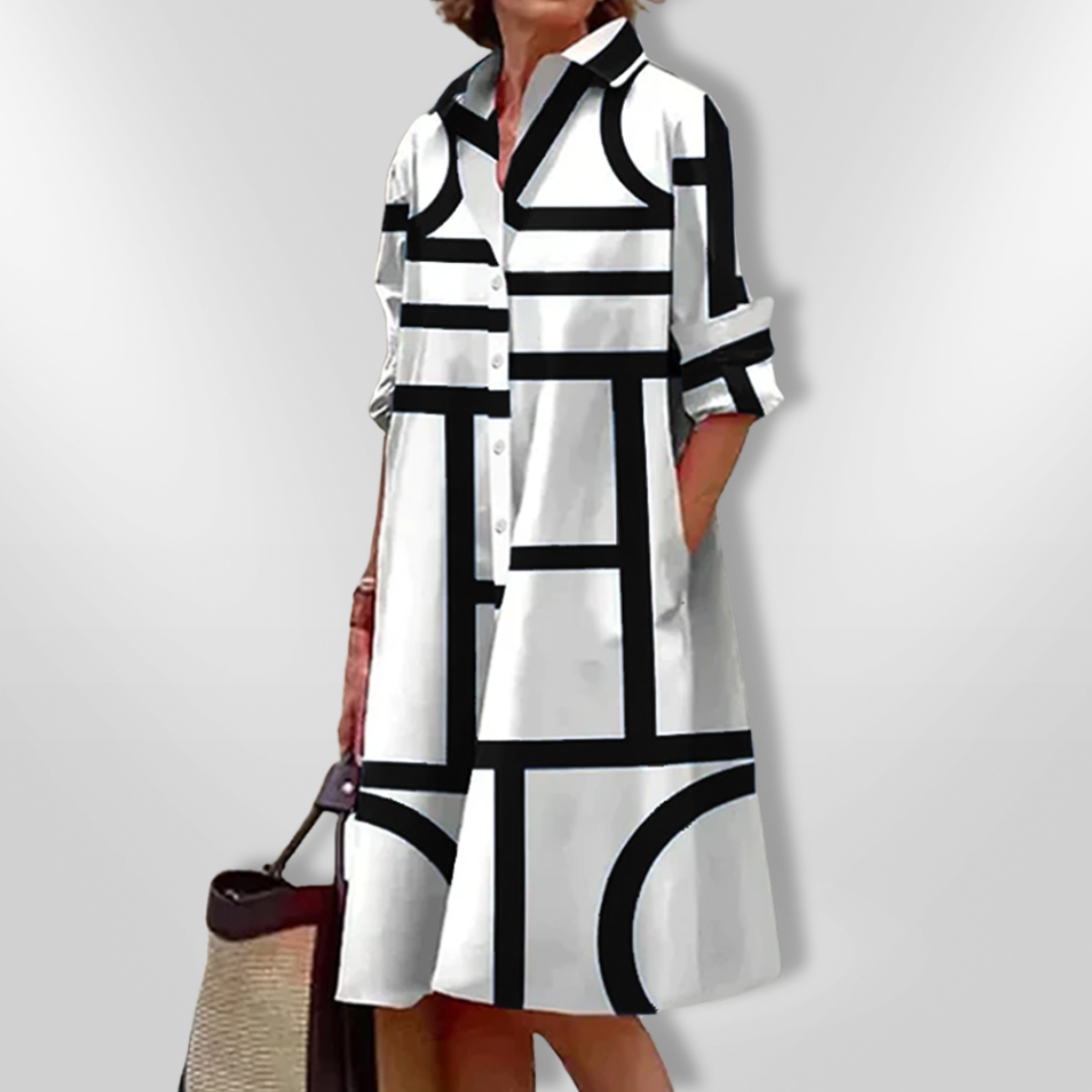 Reese™ - Geometric Pattern Dress
