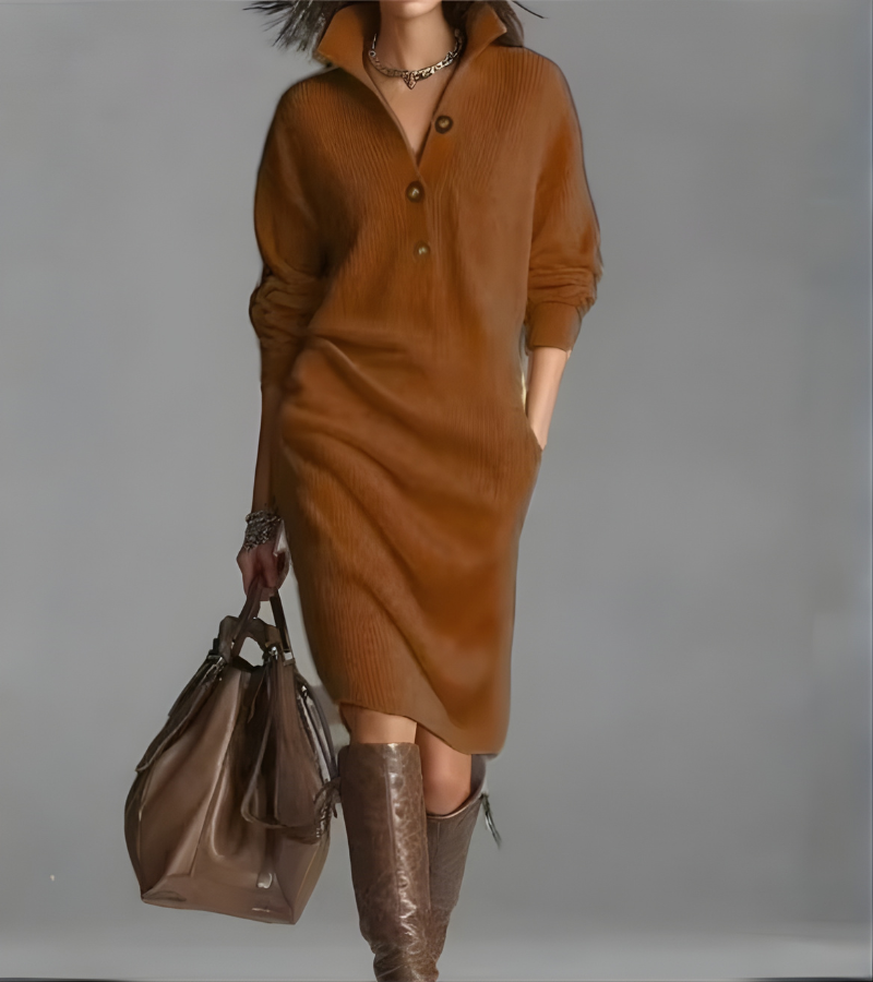 Eloise™ - Cozy Elegant Knit Dress