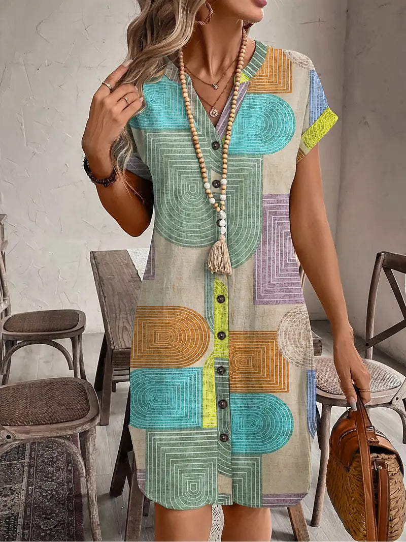 Juliet™ - Elegant Geometric Dress