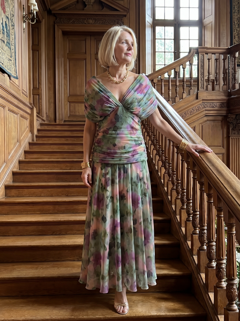 Florence™ - Off-Shoulder Flow Midi Dress