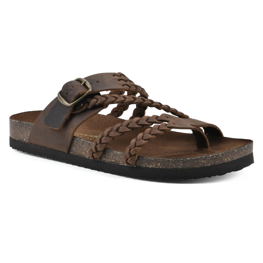 Freya™ - Braided Cork Orthopaedic Sandals - Single Buckle