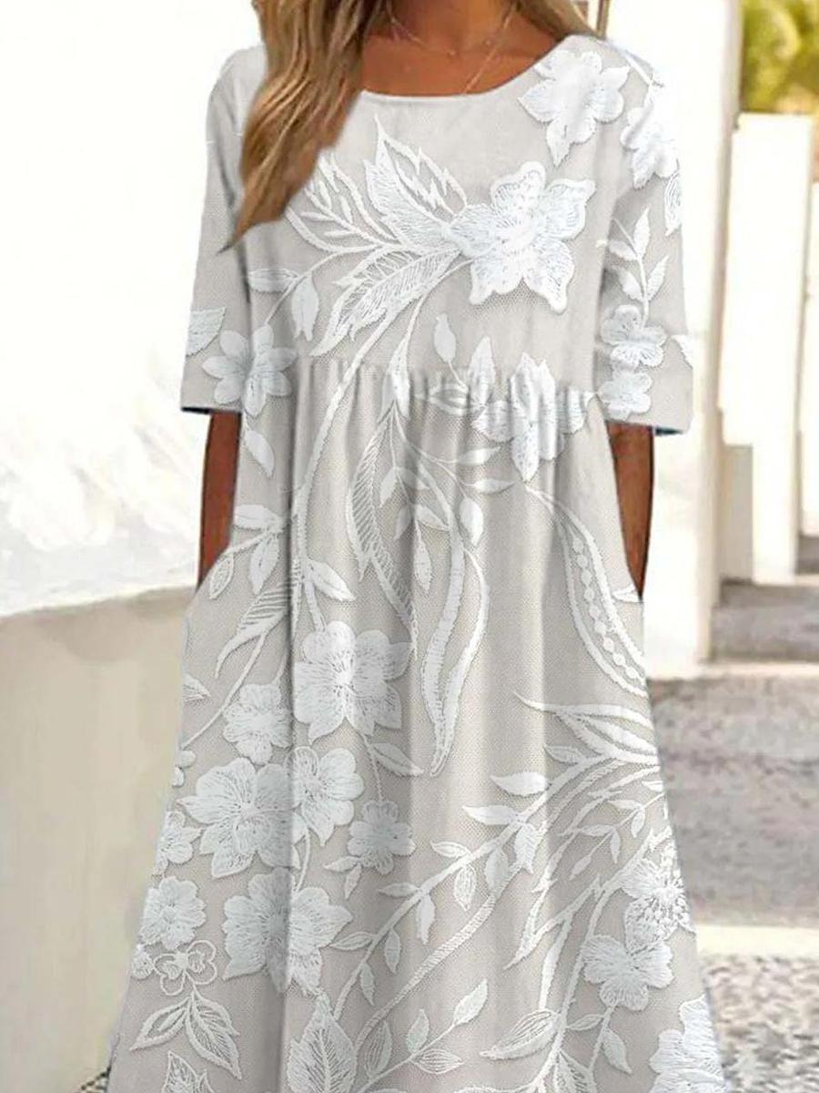 Bianca™ - Timeless White Midi Dress