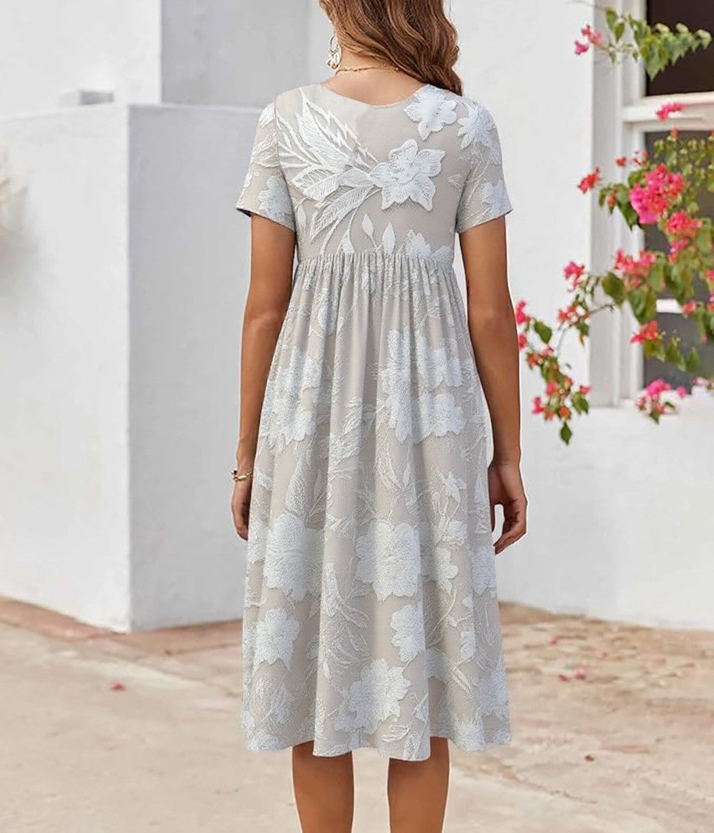 Bianca™ - Timeless White Midi Dress