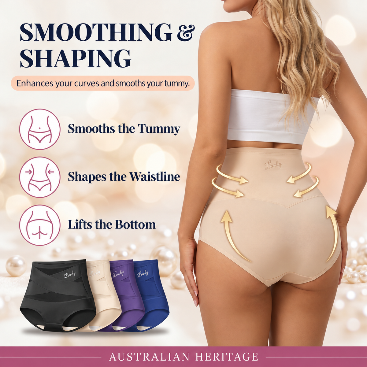 Cinderella™ – High-Waisted Cross Tummy Control Shaping Briefs