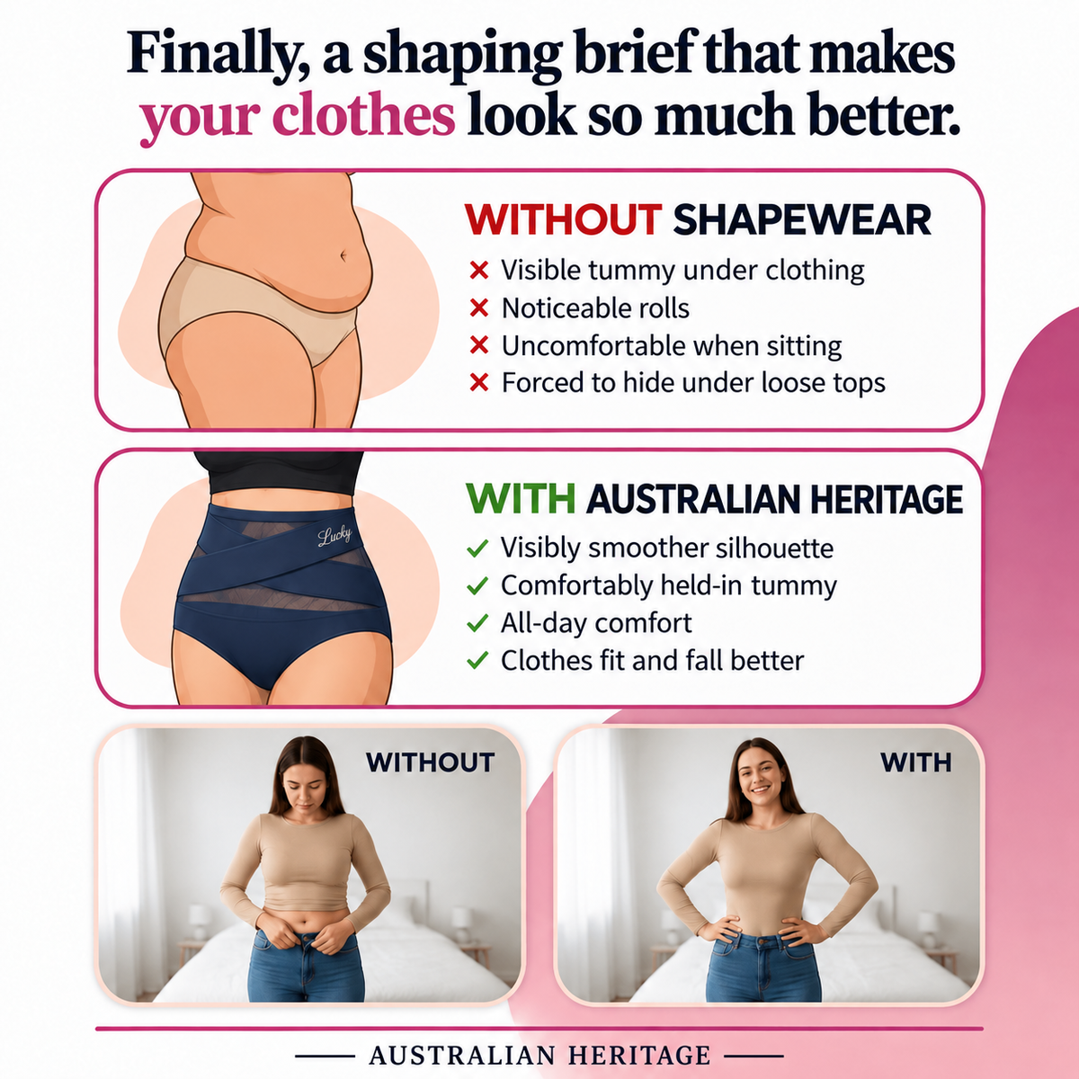 Cinderella™ – High-Waisted Cross Tummy Control Shaping Briefs
