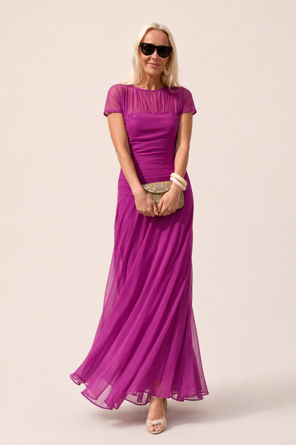 Flora™ - Elegant Chiffon Dress