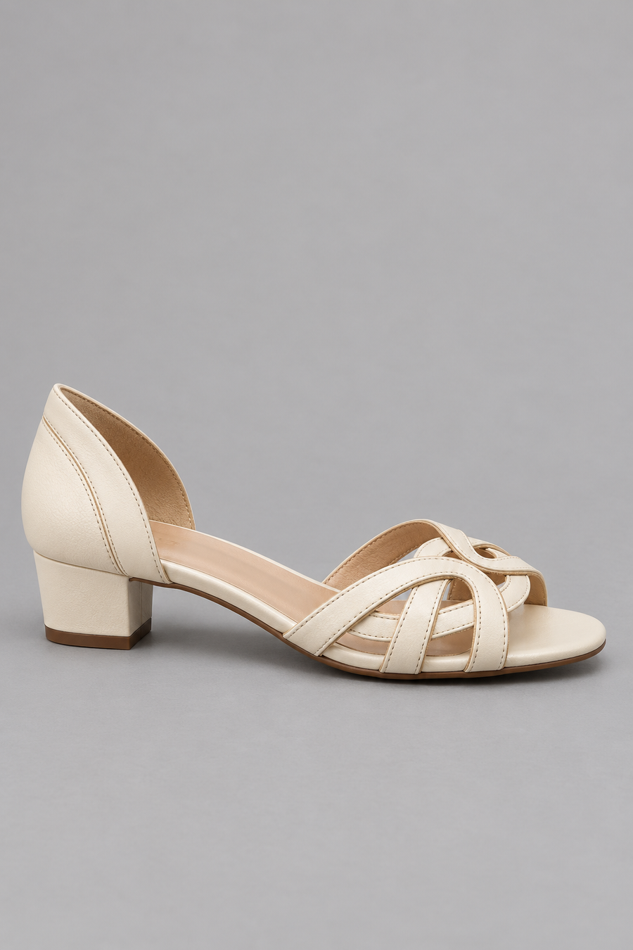 Fleur™ - Elegant Cream Woven Sandals