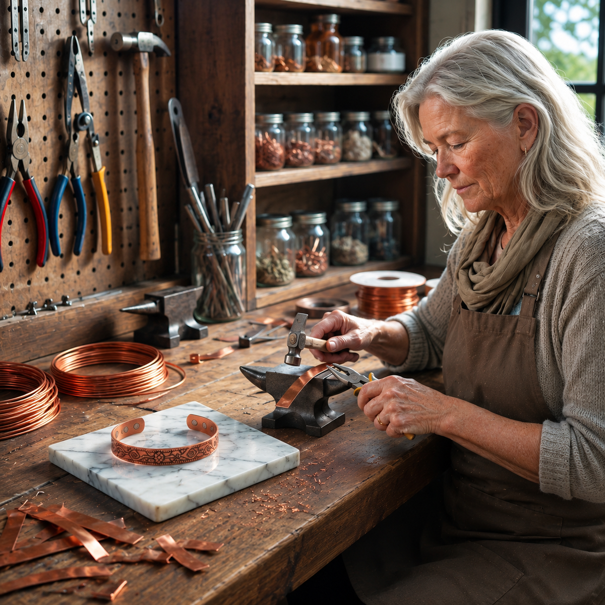 Marigold Copper Ring