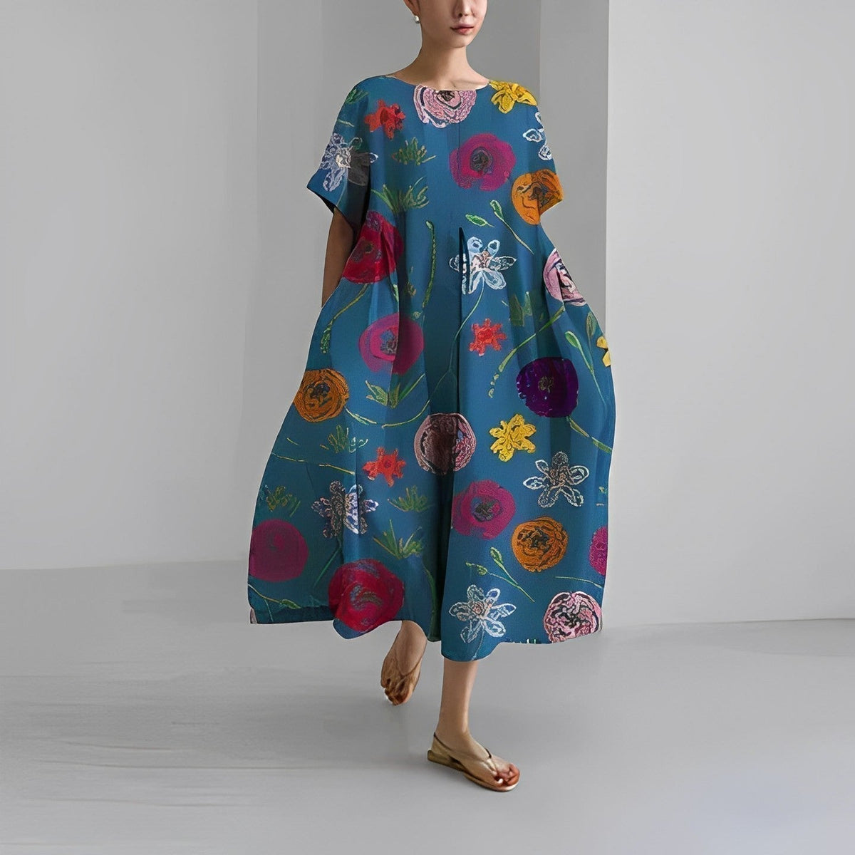 Imelda™ - Retro Big Swing Loose Maxi Dress