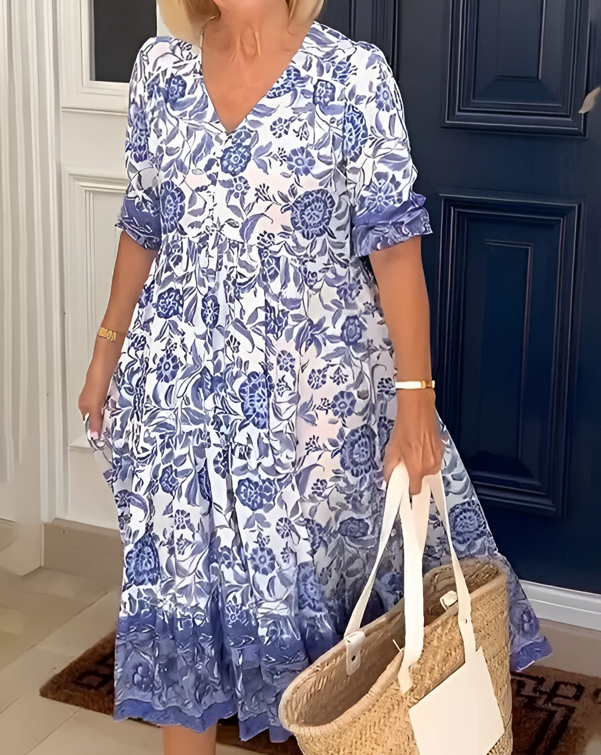 Portia™ - V-Neck Bohemian Dress