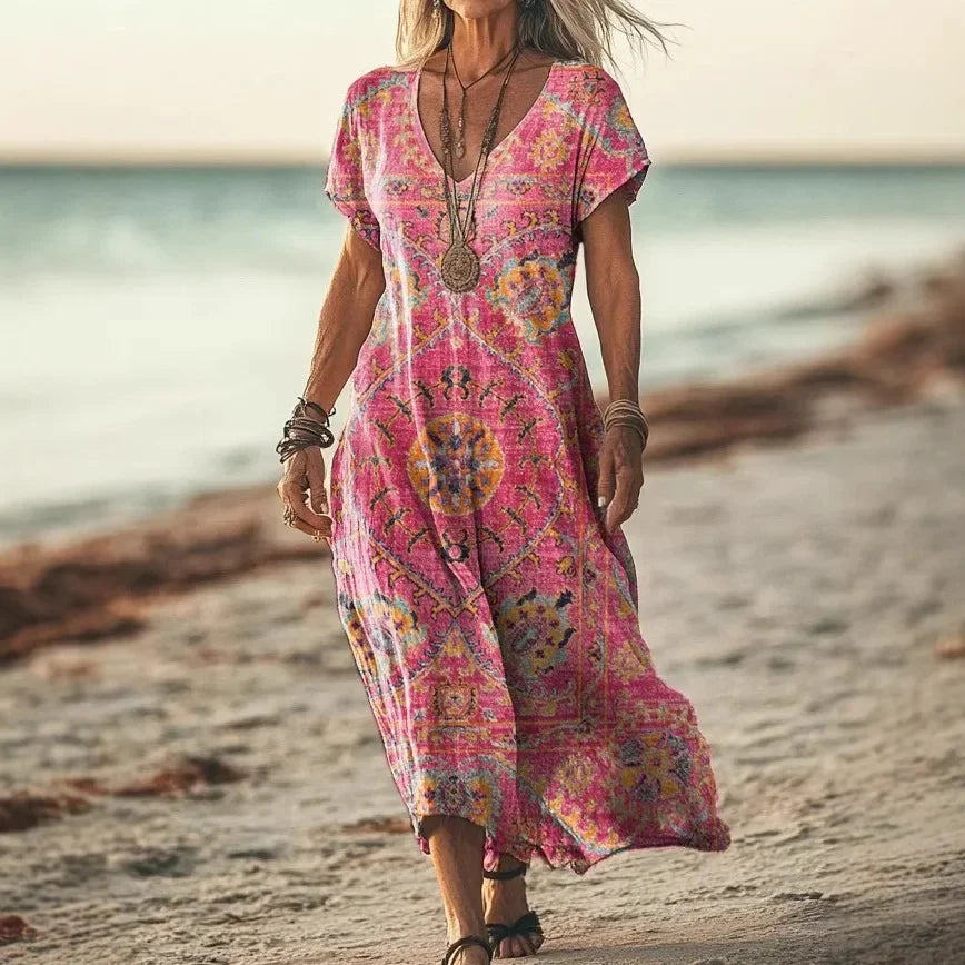 Mae™ - Colourful Maxi Dress