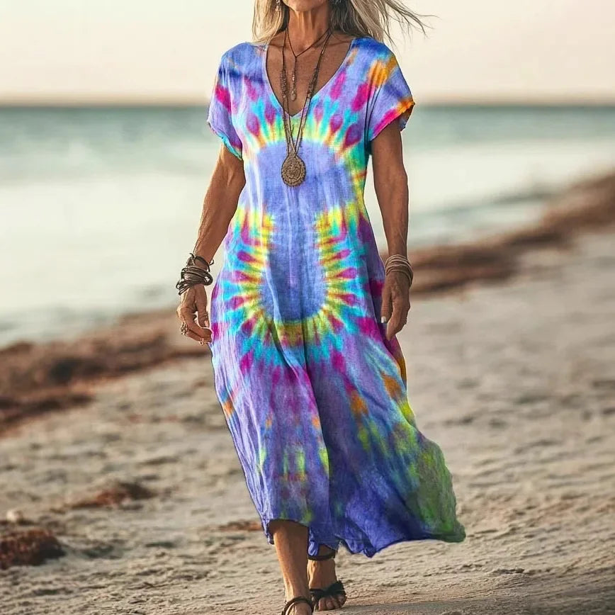 Mae™ - Colourful Maxi Dress