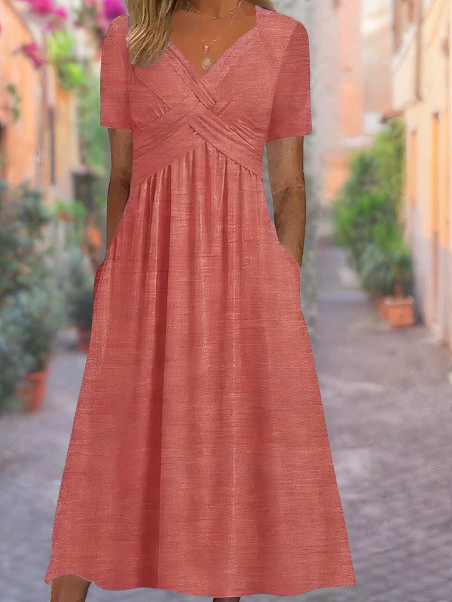 Sylvie™ - V-Neck Summer Dress