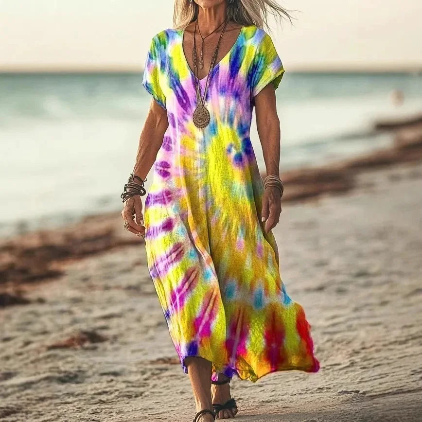 Mae™ - Colourful Maxi Dress