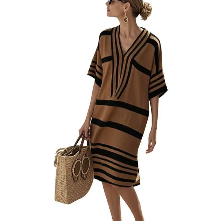 Odette™ - Flowing Striped Dress