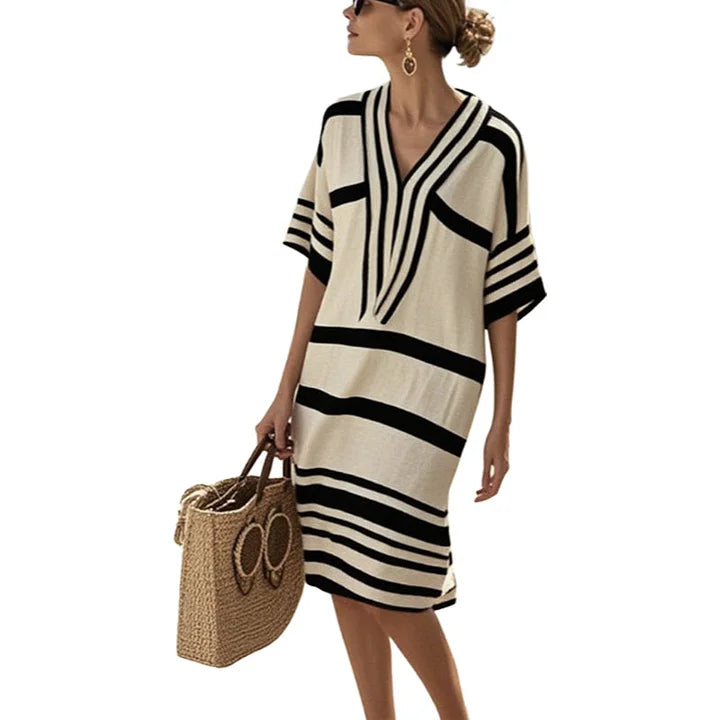 Odette™ - Flowing Striped Dress