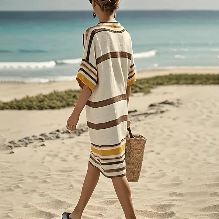 Odette™ - Flowing Striped Dress