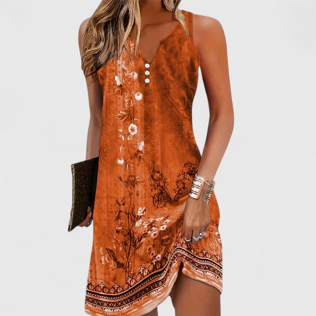 Genevieve™ - Bohemian Sleeveless Dress