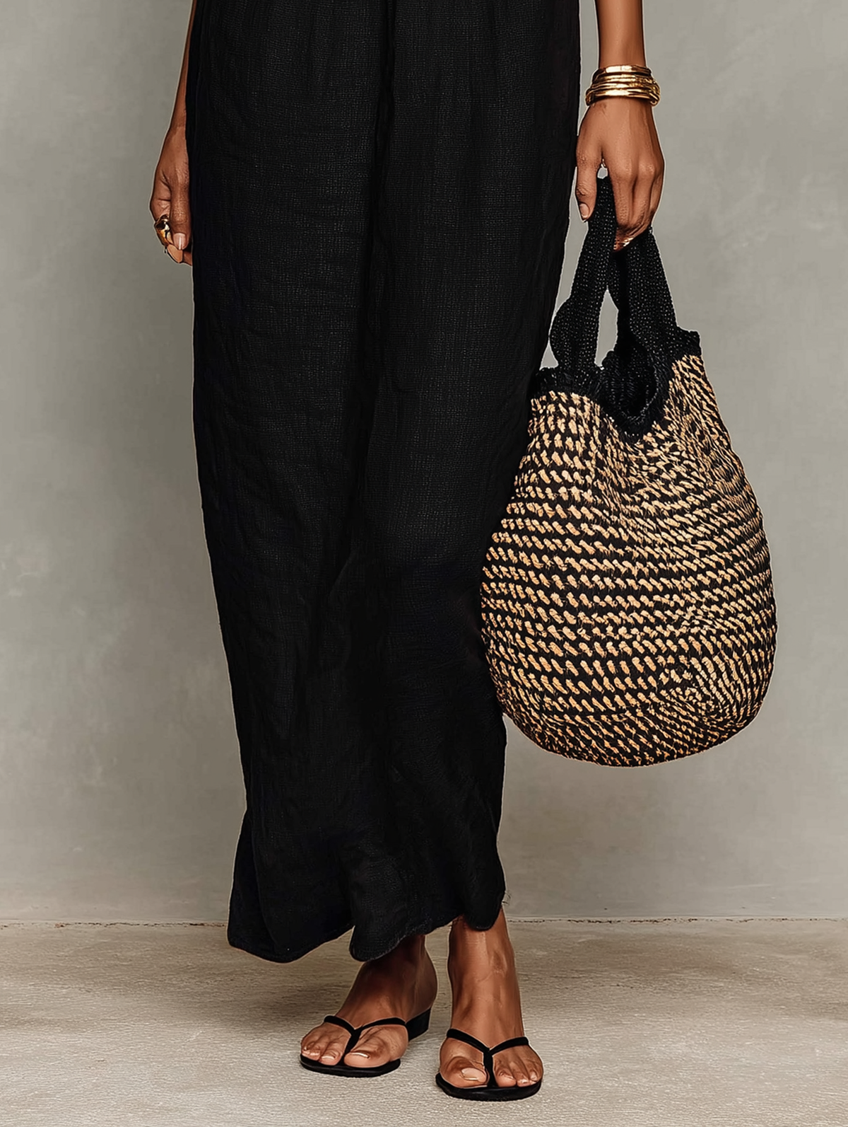 Sadie™ - Minimalist Linen-Blend Lace-Paneled Strapless With Spaghetti Straps Maxi Dress