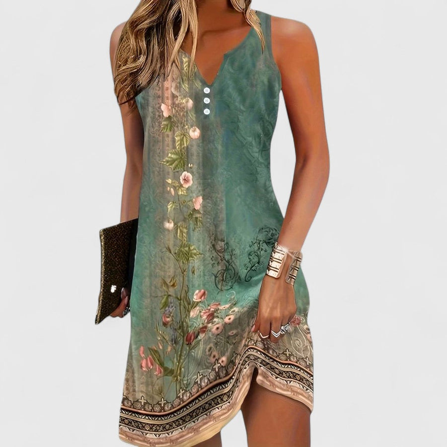 Genevieve™ - Bohemian Sleeveless Dress