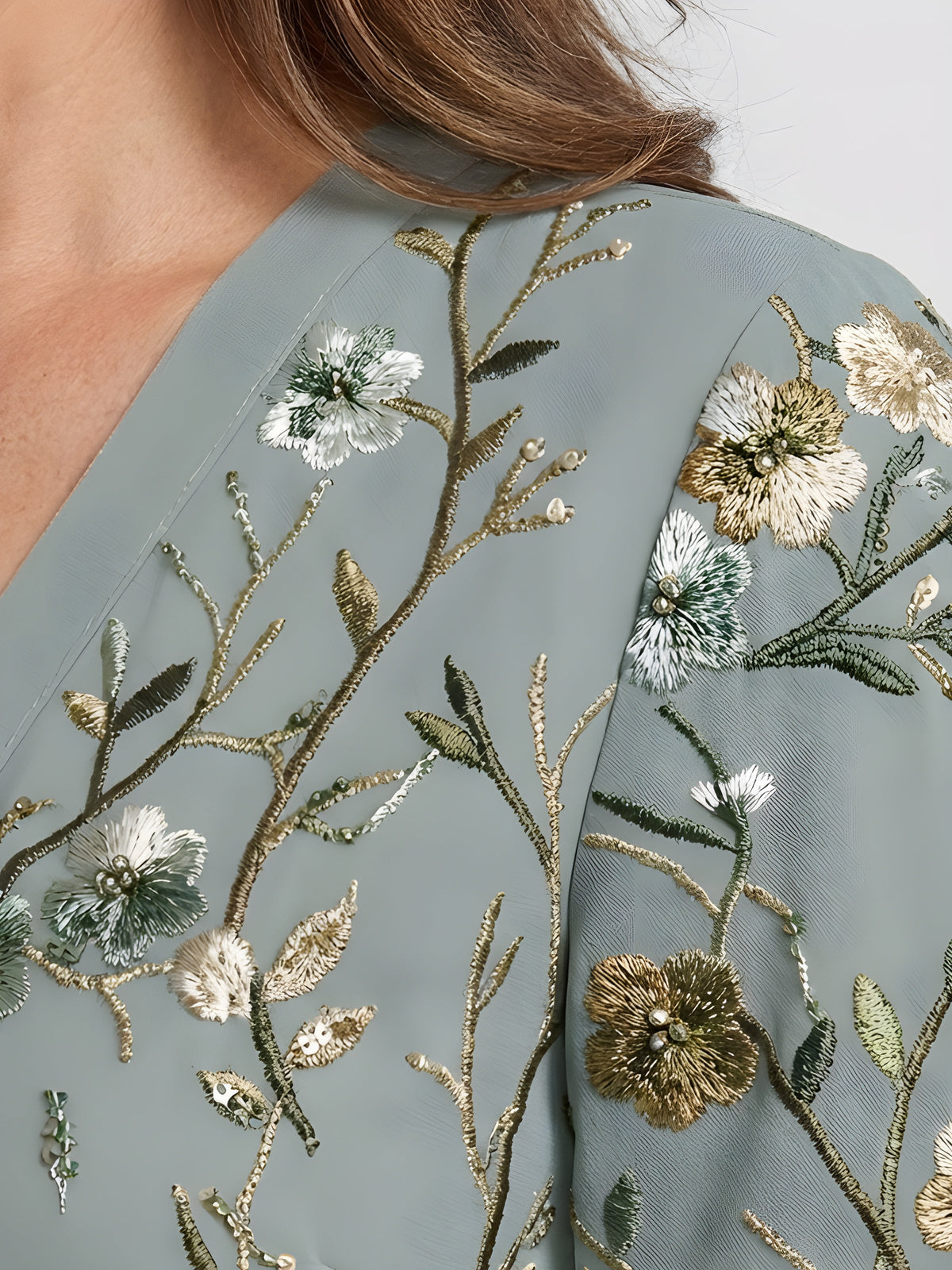 Evelyn™ - Floral V-Neck Maxi Dress