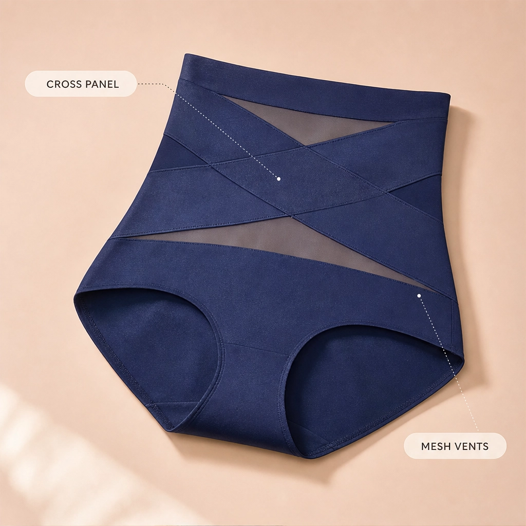 Cinderella™ – High-Waisted Cross Tummy Control Shaping Briefs