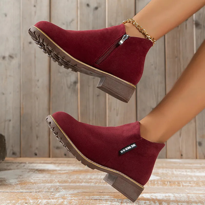 Sophie™ - Thick Sole Ankle Boots