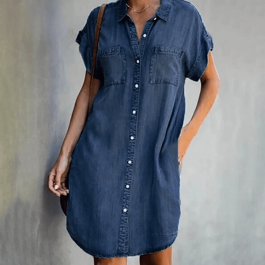 Nell™ - Denim Shirt Dress