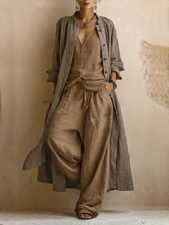 Elise™ - 3-Piece Linen Blend Set