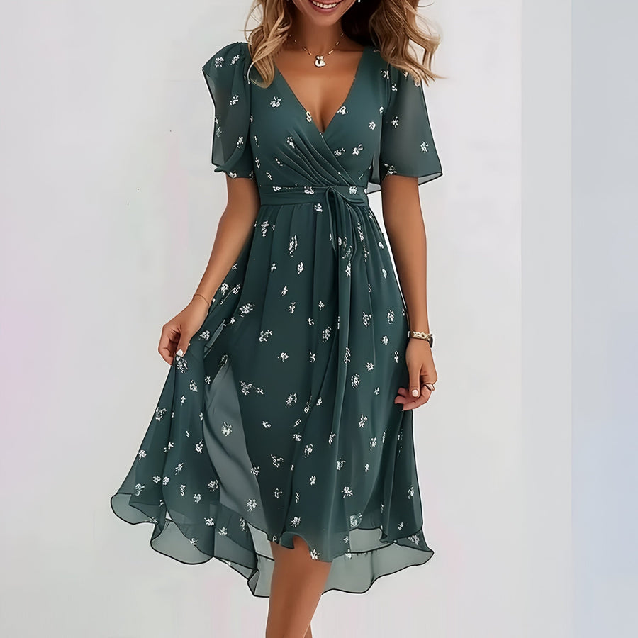 Elle™ - Printed Wrap Dress