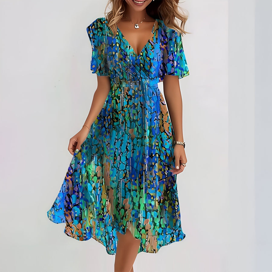 Elle™ - Printed Wrap Dress
