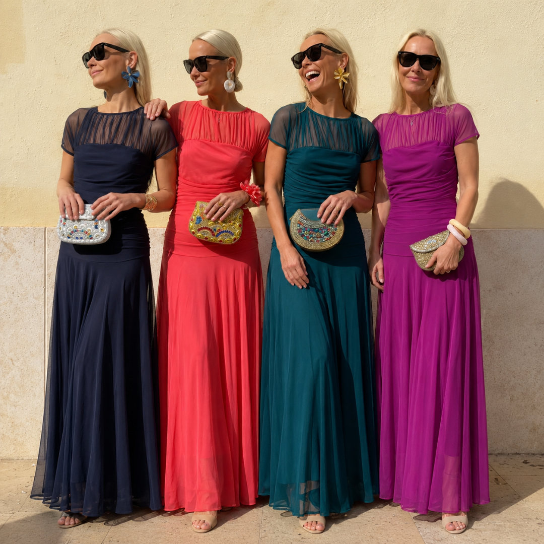 Flora™ - Elegant Chiffon Dress