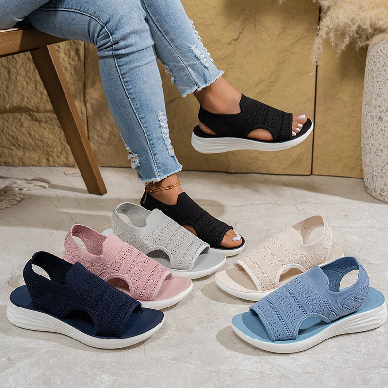 Alina™ Breathable Knit Platform Sandals