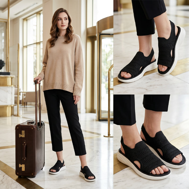 Alina™ Breathable Knit Platform Sandals