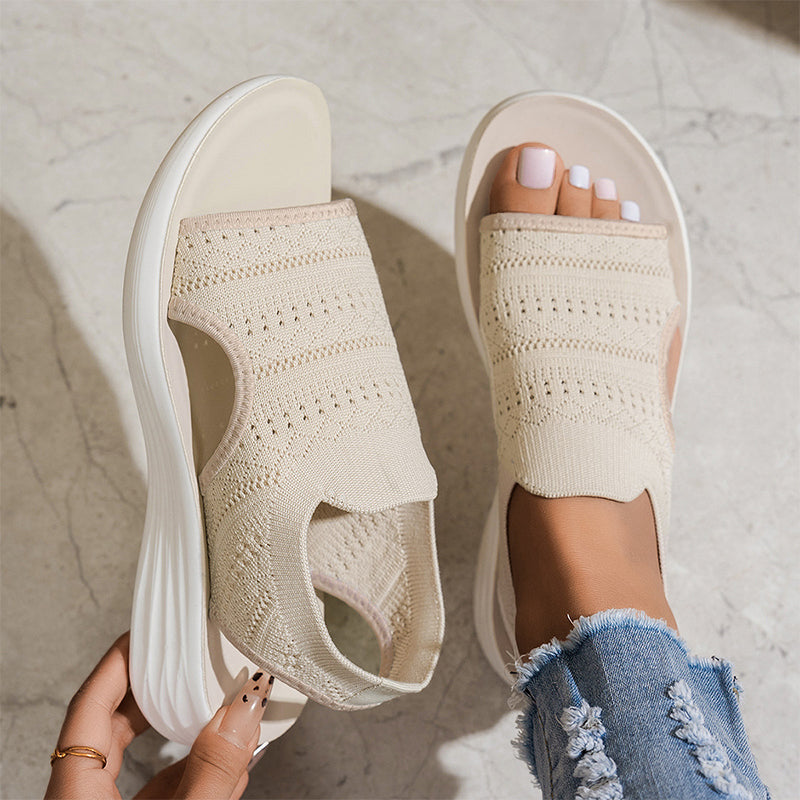 Alina™ Breathable Knit Platform Sandals